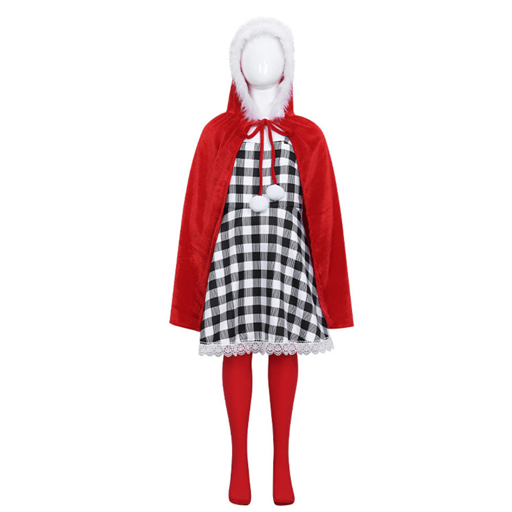 Girls Cindy Lou Who Costume Christmas Kids Whoville Dress Sets - Ciclove