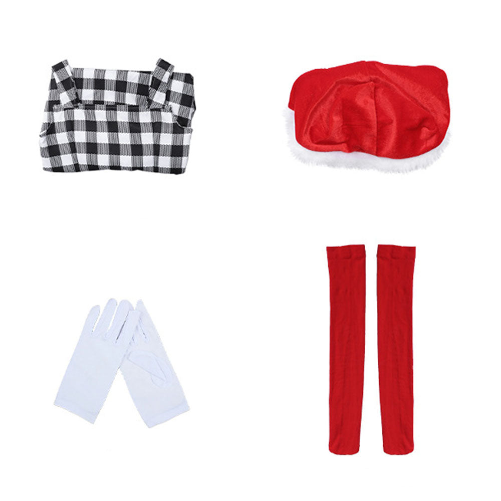 Girls Cindy Lou Who Costume Christmas Kids Whoville Dress Sets - Ciclove