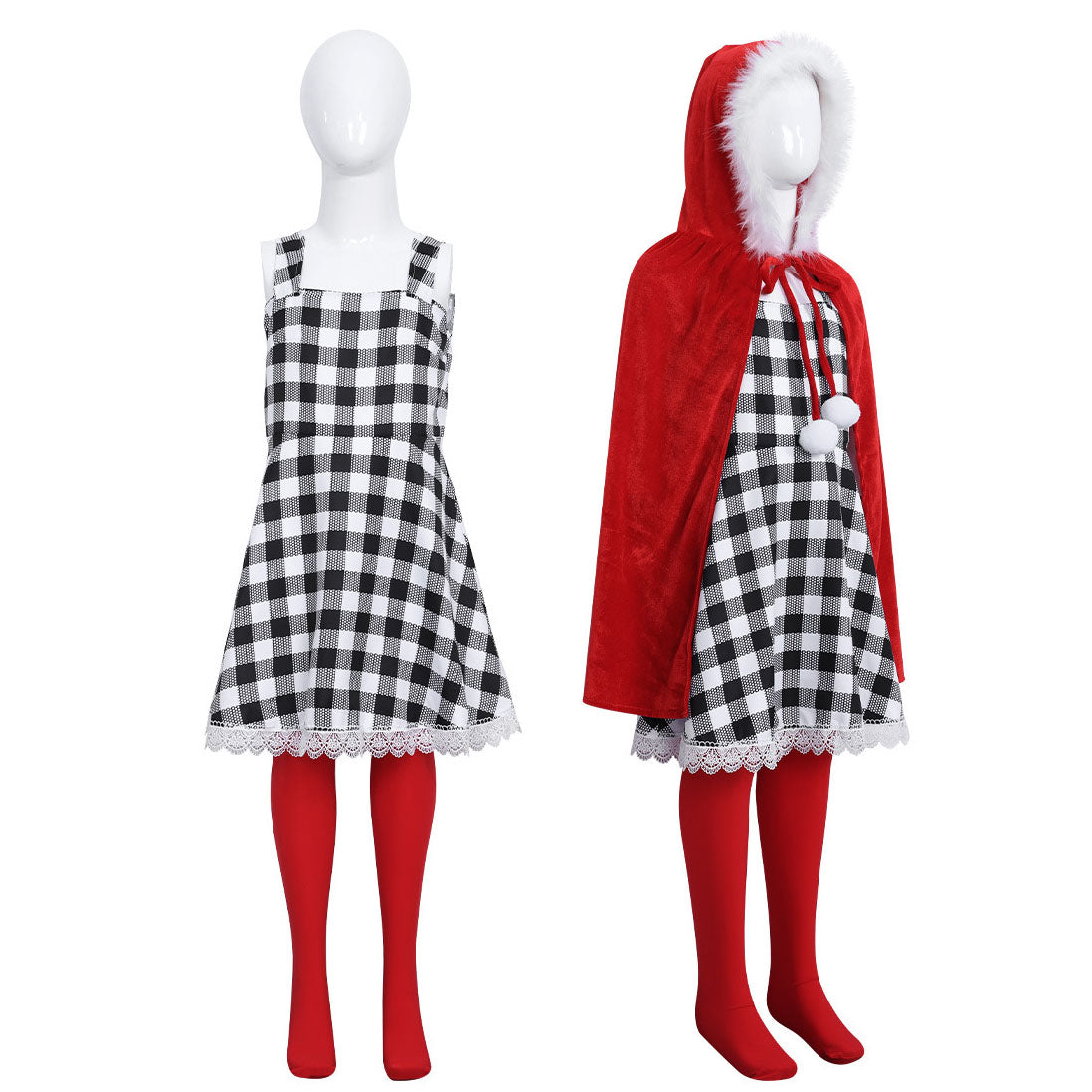 Girls Cindy Lou Who Costume Christmas Kids Whoville Dress Sets - Ciclove