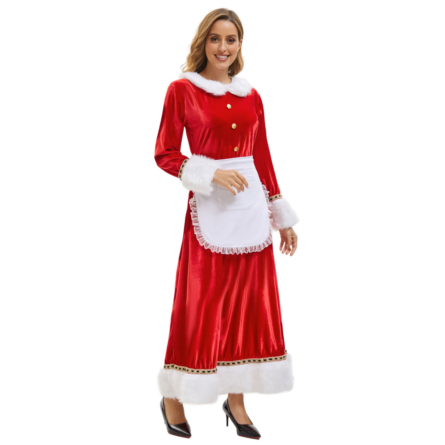 Christmas Women's Dress for Adult Party Performance Santa Xmas Outfits - Ciclove