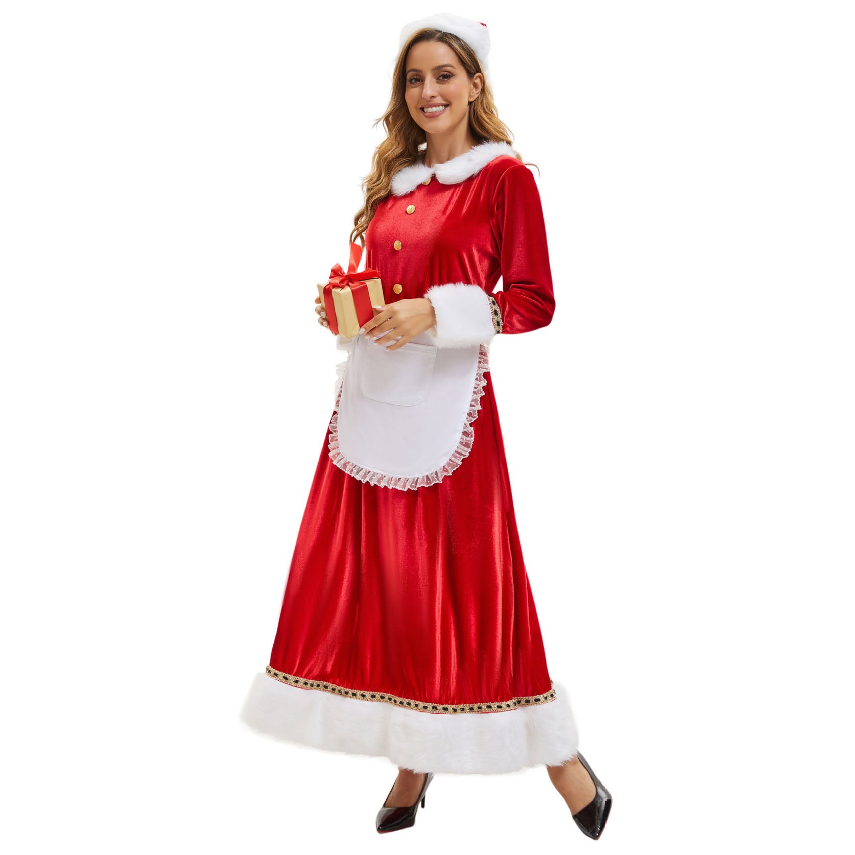 Christmas Women's Dress for Adult Party Performance Santa Xmas Outfits - Ciclove