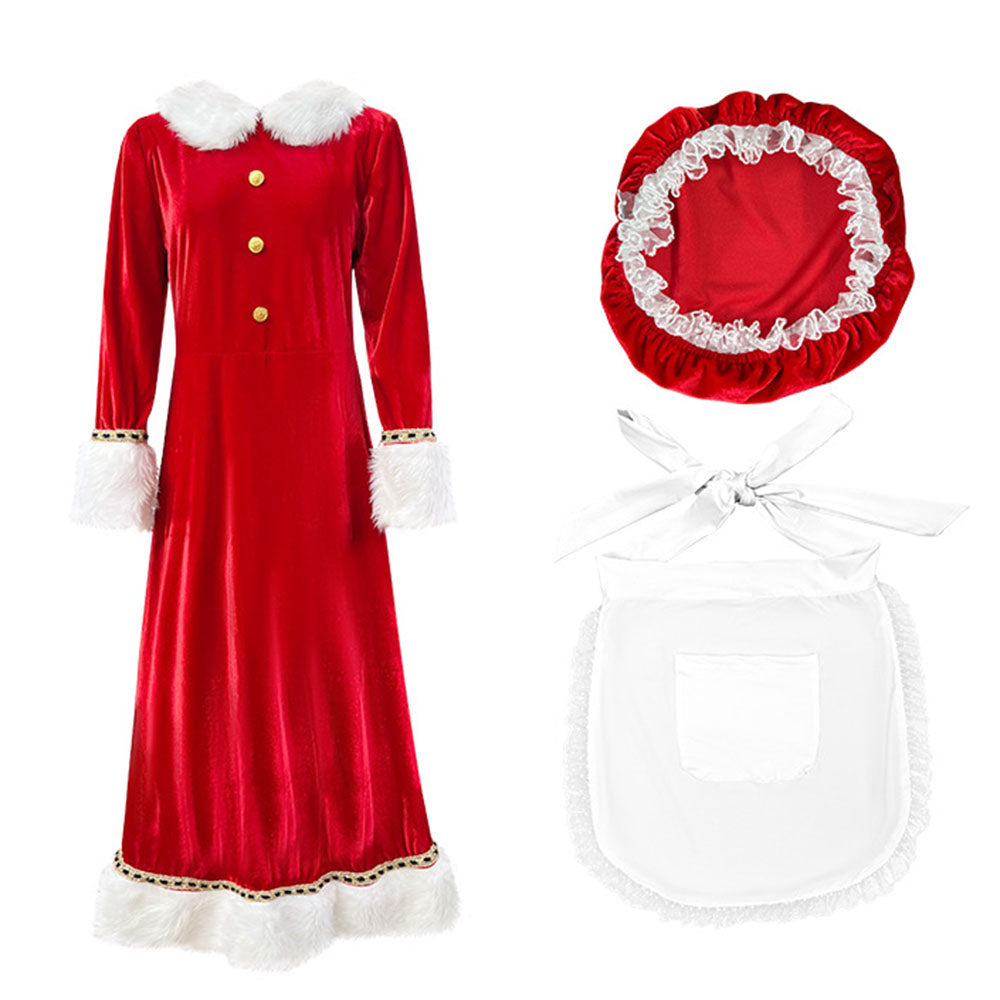 Christmas Women's Dress for Adult Party Performance Santa Xmas Outfits - Ciclove