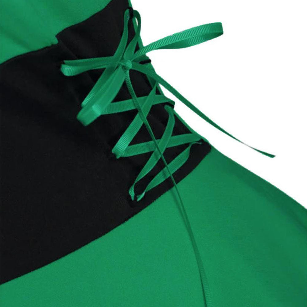 Womens Asymmetric Sleeveless Red Midi Merry Christmas Dress Costumes - Ciclove