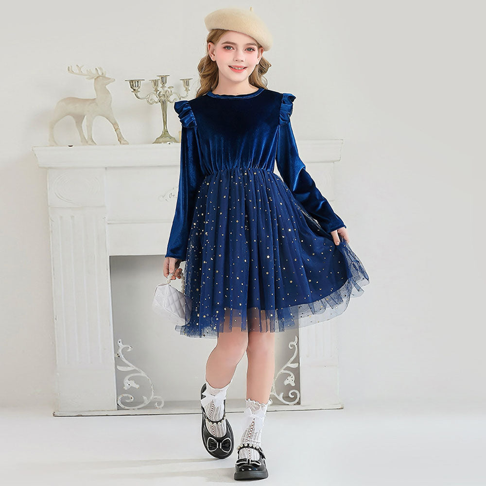 Girls Sweater Dress Autumn And Winter New Bow Christmas Costumes - Ciclove