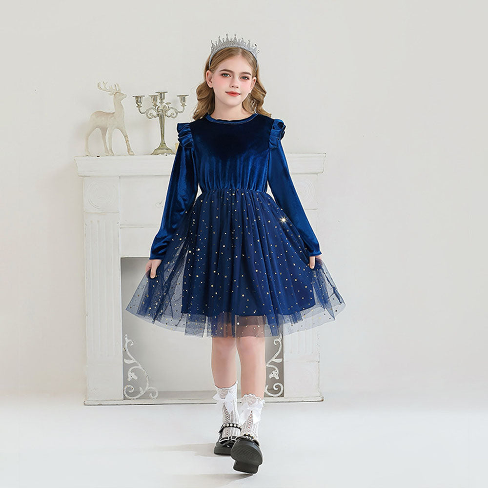 Girls Sweater Dress Autumn And Winter New Bow Christmas Costumes - Ciclove