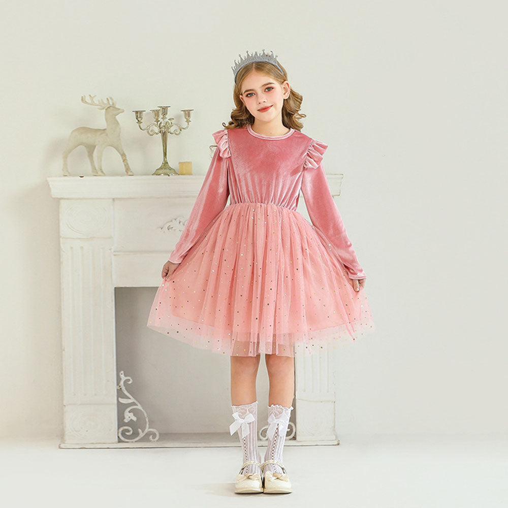 Girls Sweater Dress Autumn And Winter New Bow Christmas Costumes - Ciclove