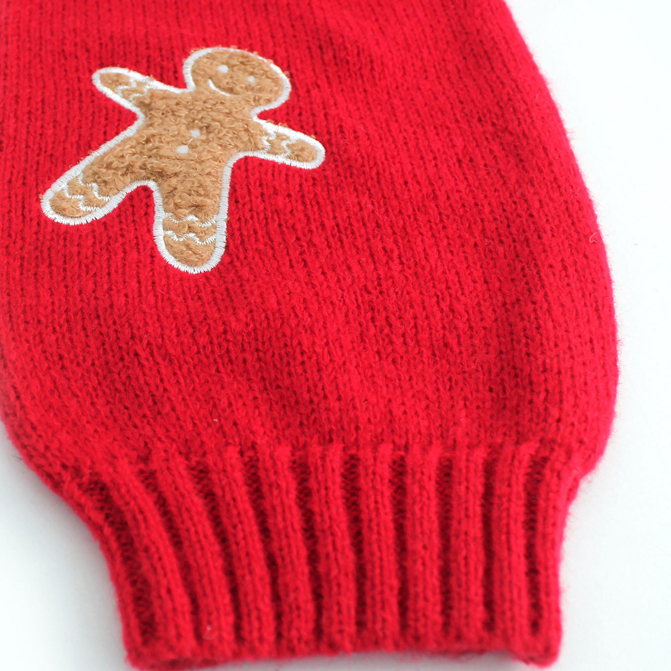 Brown 1960s Gingerbread Cropped Ugly Christmas Sweater Cardigan - Ciclove