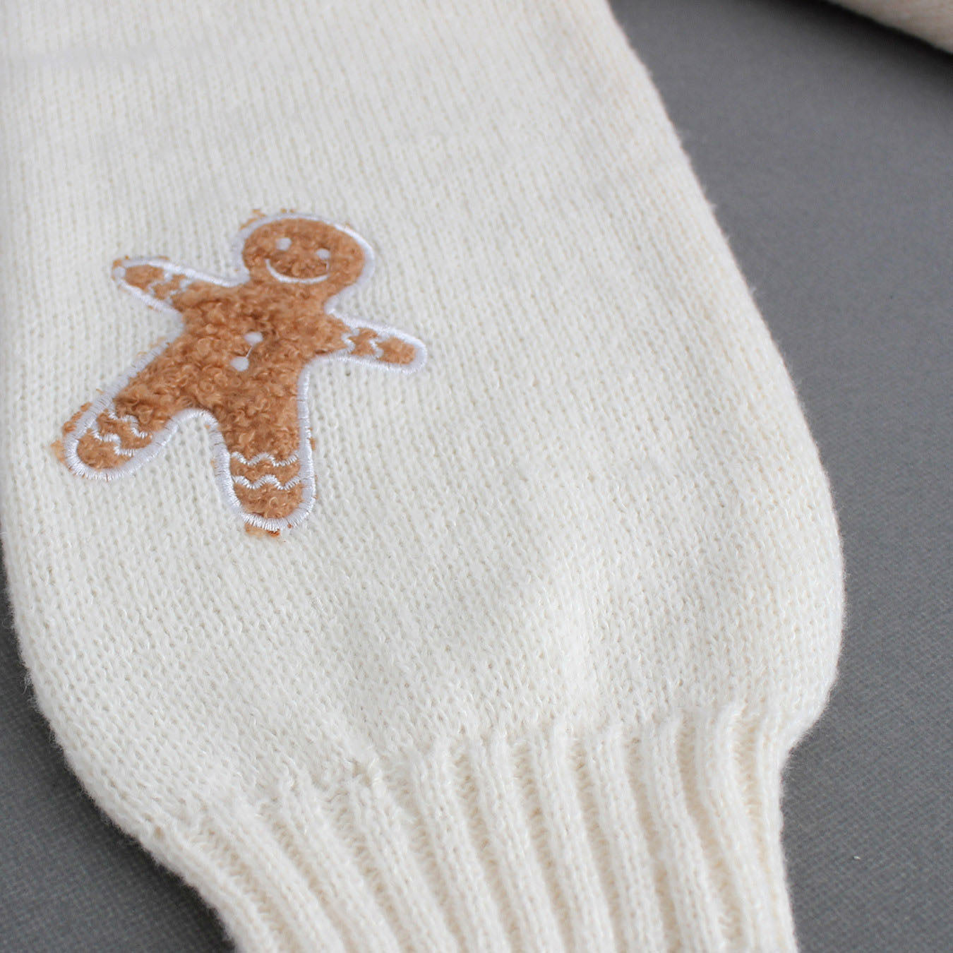 Brown 1960s Gingerbread Cropped Ugly Christmas Sweater Cardigan - Ciclove