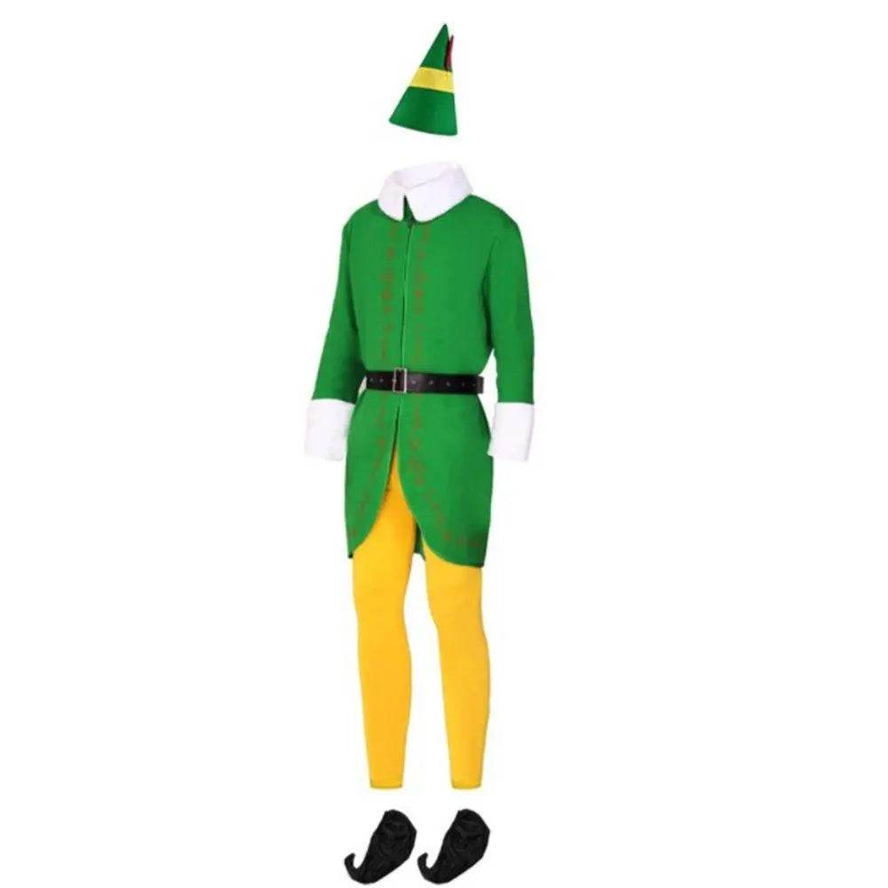 Buddy Elf Christmas Cosplay Costume Full Set Party Costumes for Men - ciclove