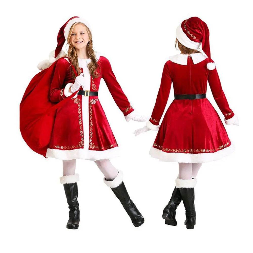 Children's Christmas Costumes Boys and Girls Santa Claus Costumes - ciclove