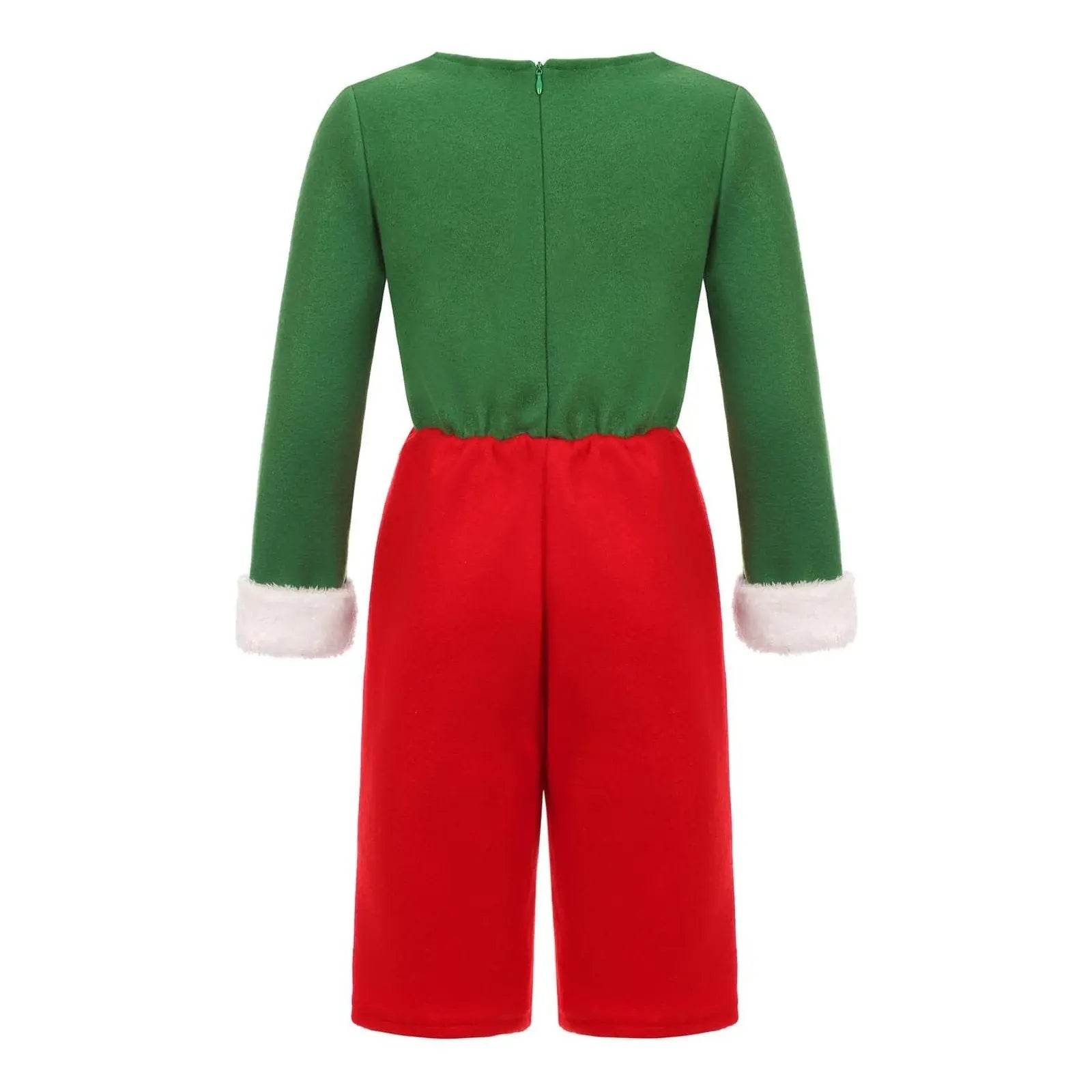 Elf Costume for Girls Boy Kids Christmas Party Dress Outfit - ciclove
