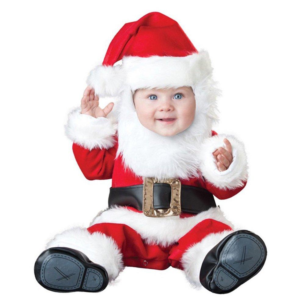 Christmas Baby Jumpsuit Santa Elf Elk Snowman Styling Costume Performance Costume - Ciclove