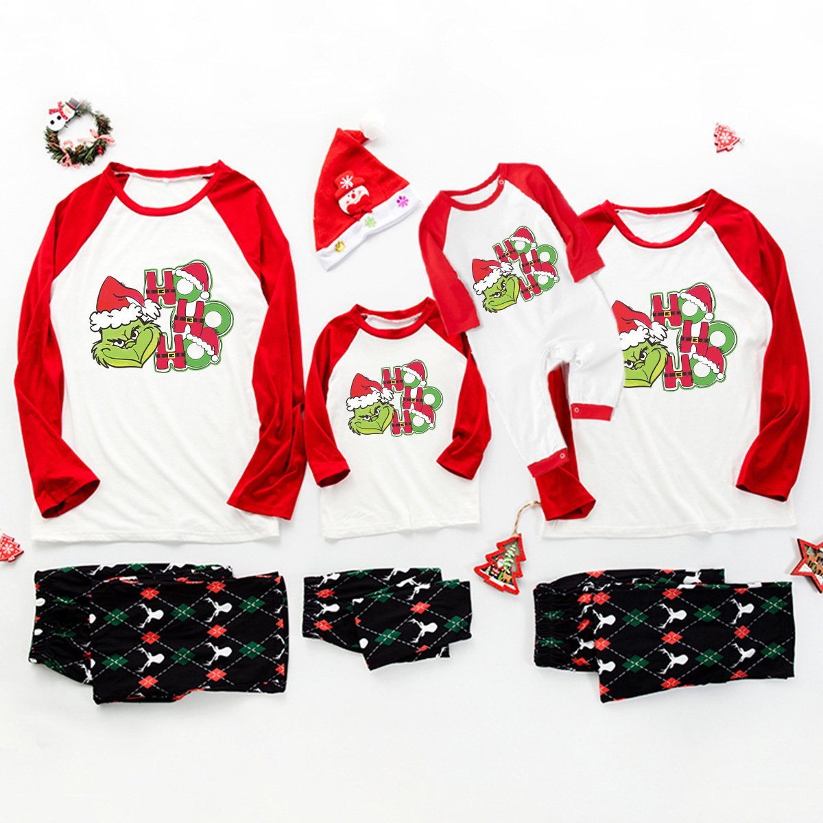 Family Matching Pajamas Christmas Two Pieces Printed Letter Sleepwear Set - Ciclove