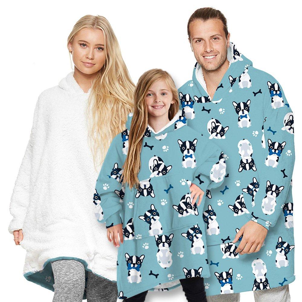 Family matching pajamas robes hoodie blanket Holiday Christmas Gifts - Ciclove