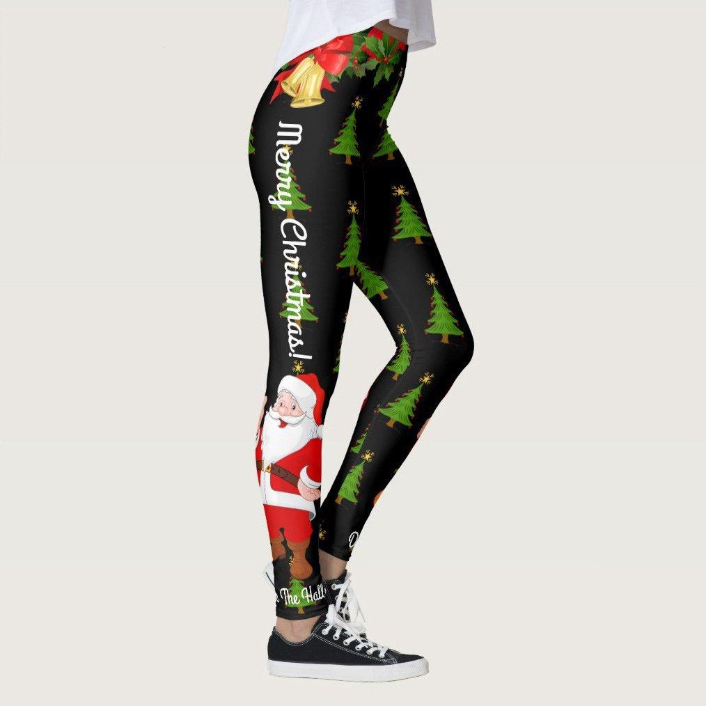 Christmas Pants Leggings Women's High Waisted Yoga Leggings - Ciclove