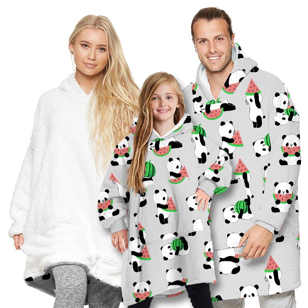 Family matching pajamas robes hoodie blanket Holiday Christmas Gifts - Ciclove