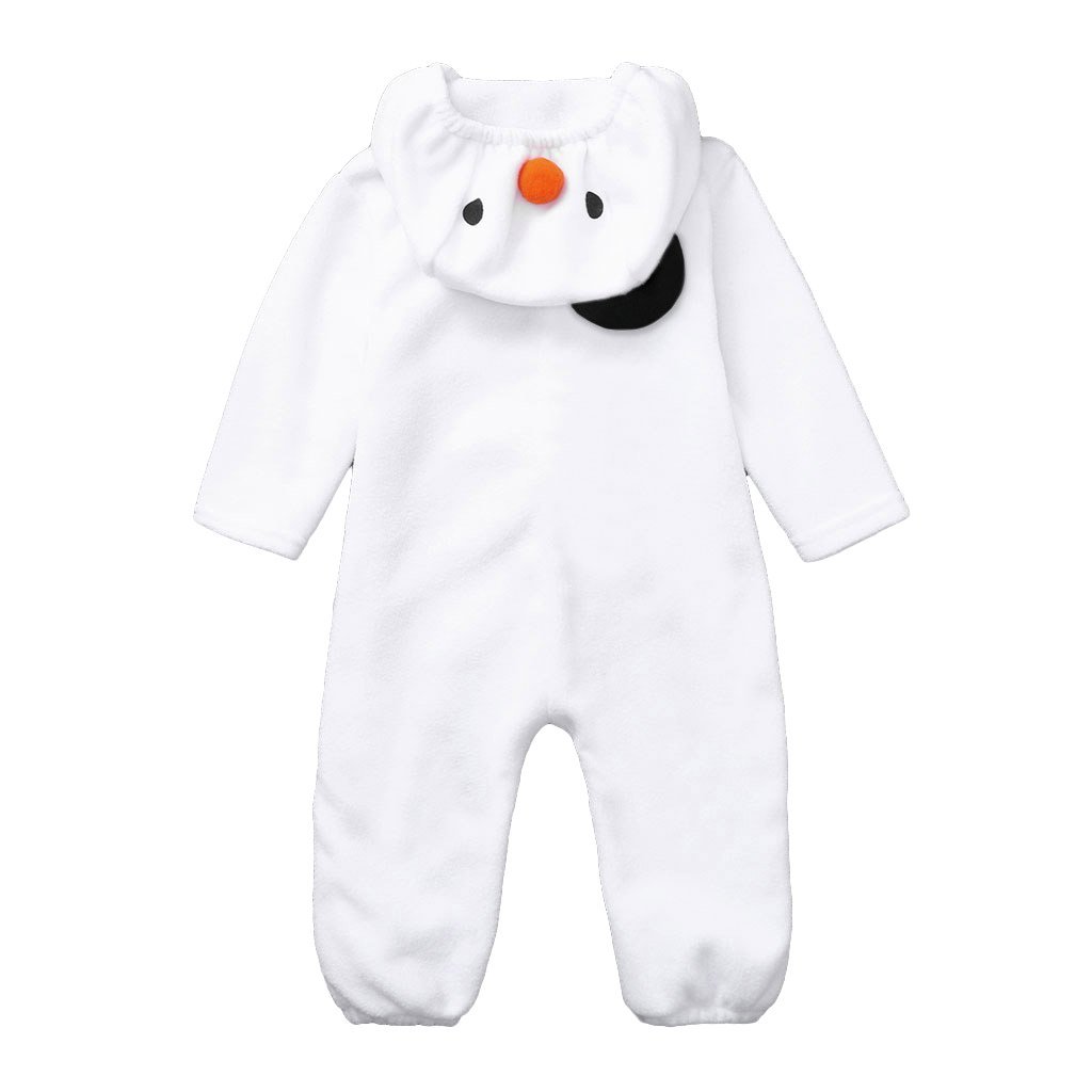 Christmas Children's Snowman Hooded Jumpsuit + Scarf Set - Ciclove