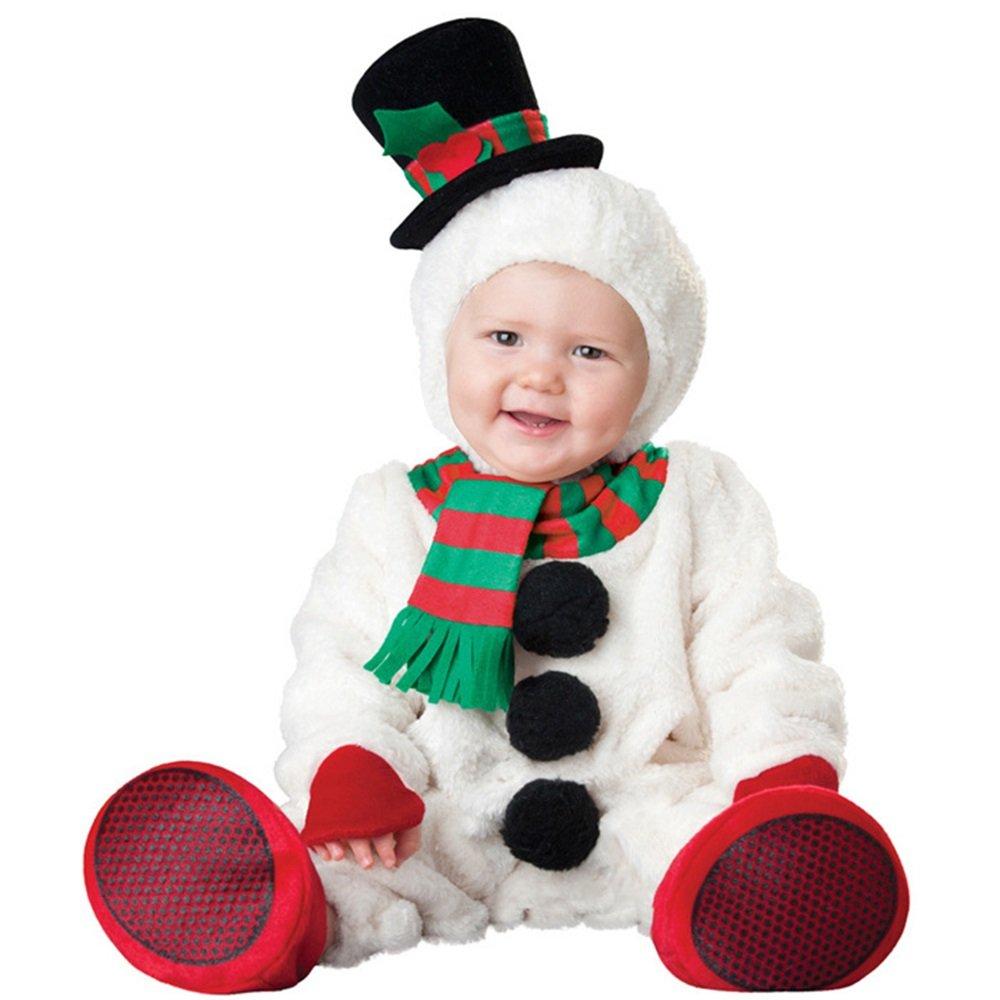 Christmas Baby Jumpsuit Santa Elf Elk Snowman Styling Costume Performance Costume - Ciclove