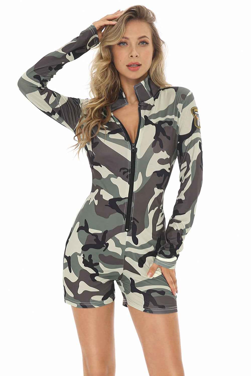 Camouflage Goin' Commando Pilot Uniform Costume