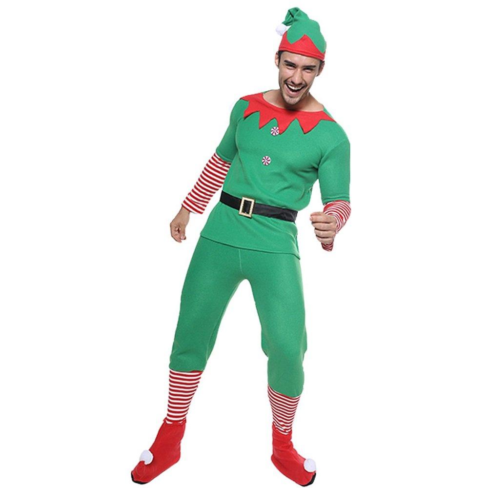 Christmas Costume Elf Cosplay Costume Six-piece Men - Ciclove