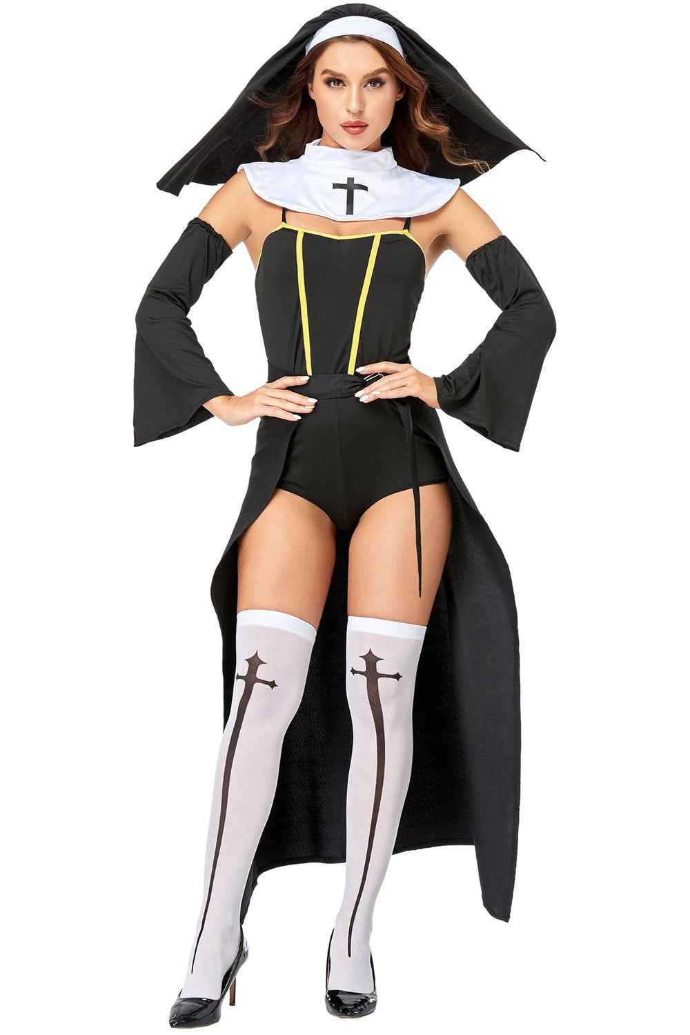 Women Vampire Nun Costume Halloween