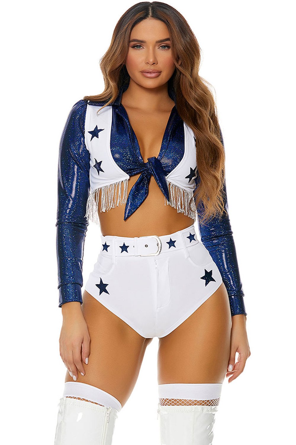 Dallas Cowboy Cheerleader Rugby Football Costume for Women