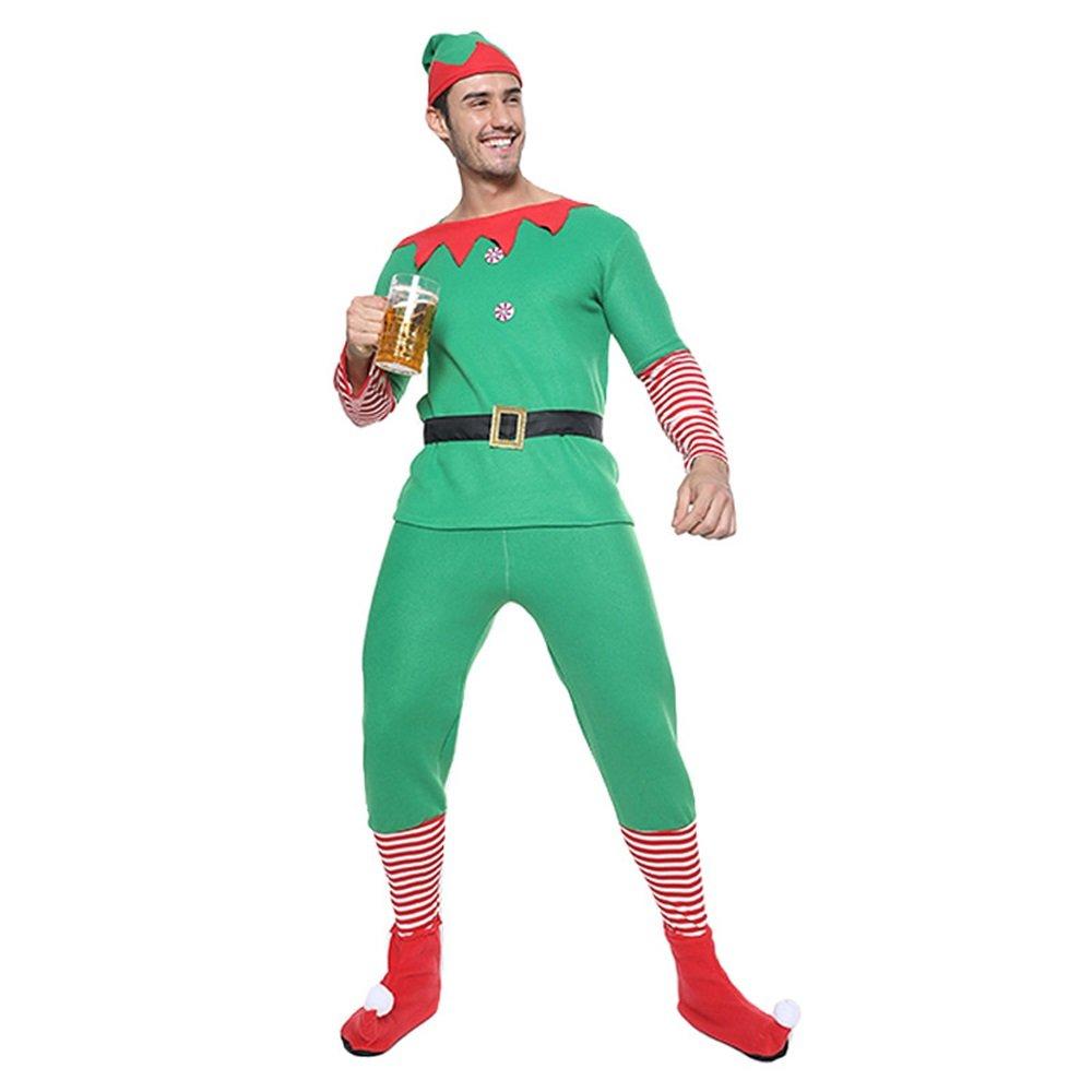 Christmas Costume Elf Cosplay Costume Six-piece Men - Ciclove