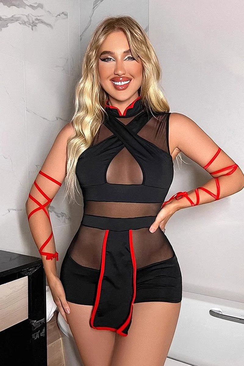 Ninja Hottie Cosplay Costume Women's Mesh