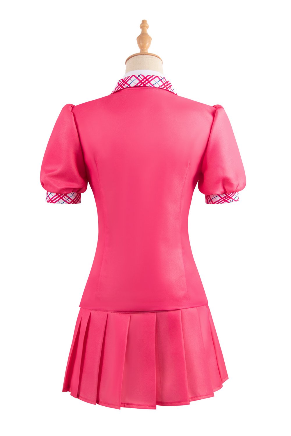 Barbie Doll Pink Schoolgirl Women Sailor Uniform Costume Fancy Dress