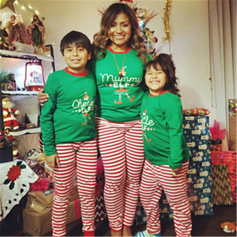 Christmas Family matching Pajamas Sets Santa Stiped Clothing for Daddy Momy me Baby Kids Gift 2022 - Ciclove