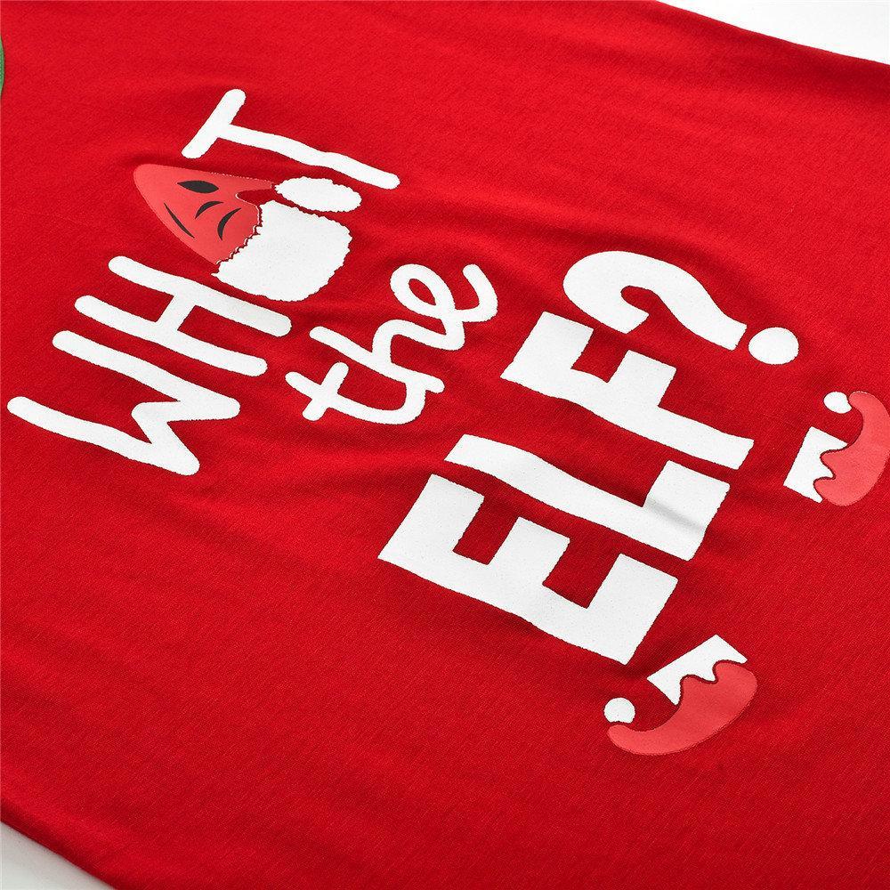 Christmas Family matching Pajamas Sets Santa Printed ELF for Dady Mom Baby Kids Gift - ciclove