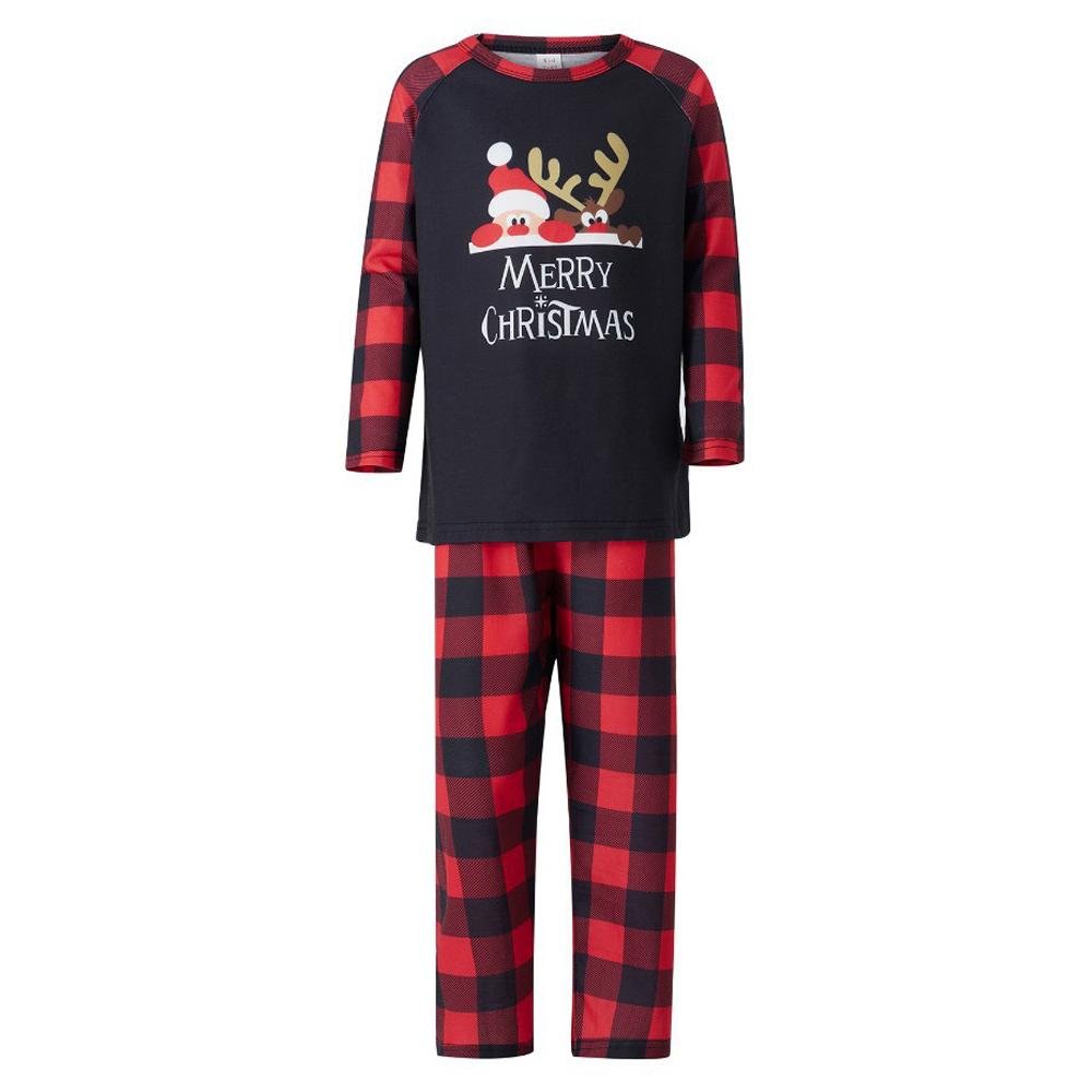 BuyLucky Deer Print Black Christmas Family Couples Matching Pajamas Party Sets Now Cheaper With 3 - 5 Days Ship - PajamasBuy