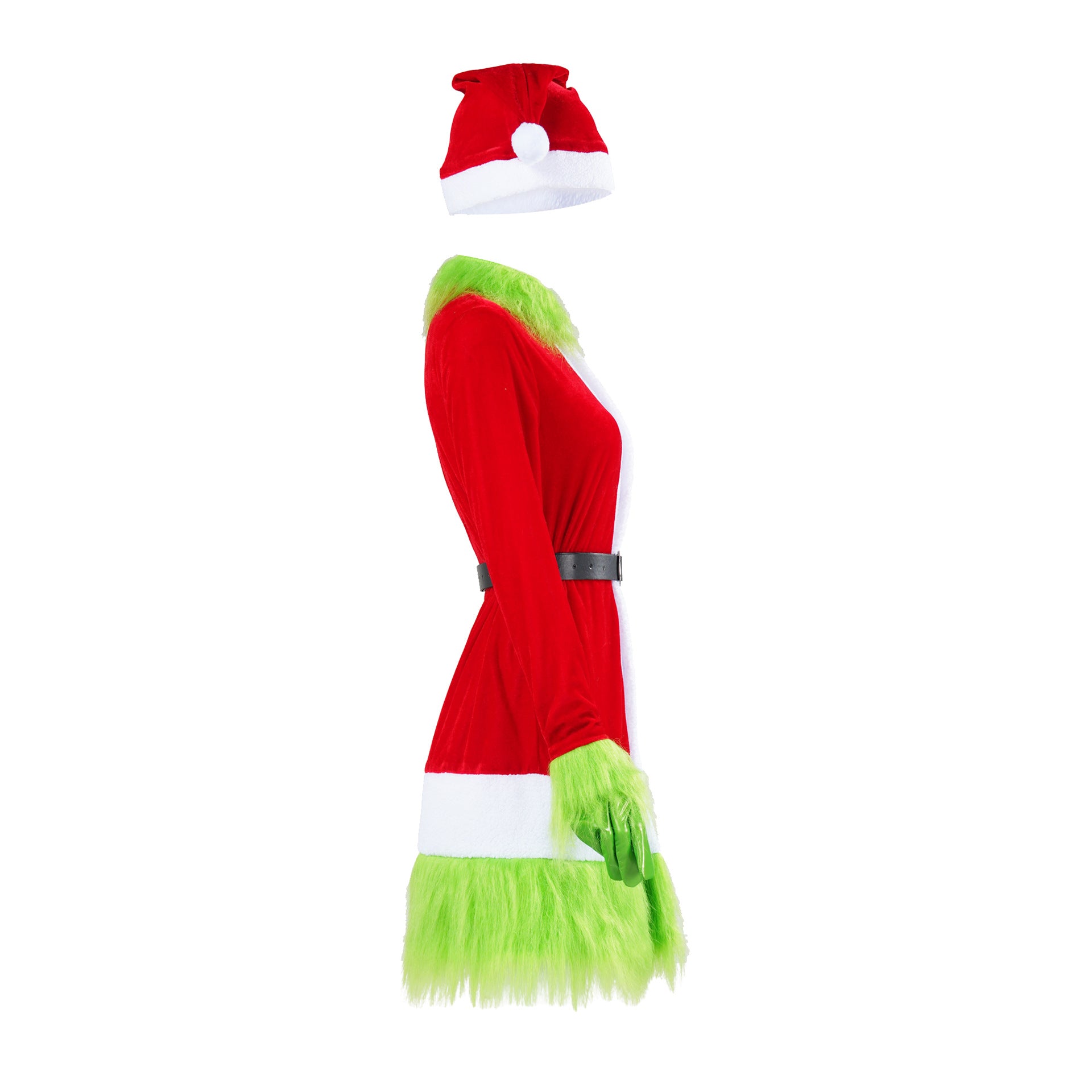 Christmas Spot Green Hair Monster Grinch Cosplay Costume Santa Xmas Outfits - Ciclove