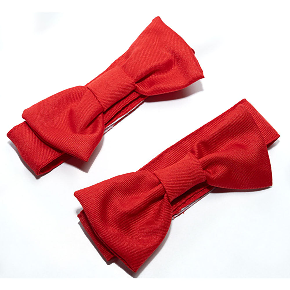 Christmas Green 1960s Velvet Bowknot Stand Collar Tiered Costumes Dress - Ciclove