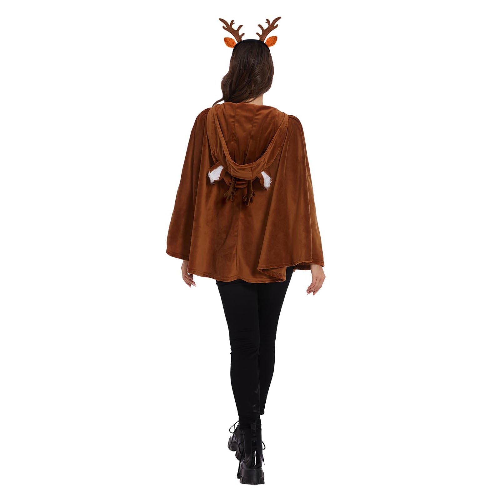 Brown Forest Deer 1940s Christmas Costumes Cape - Ciclove