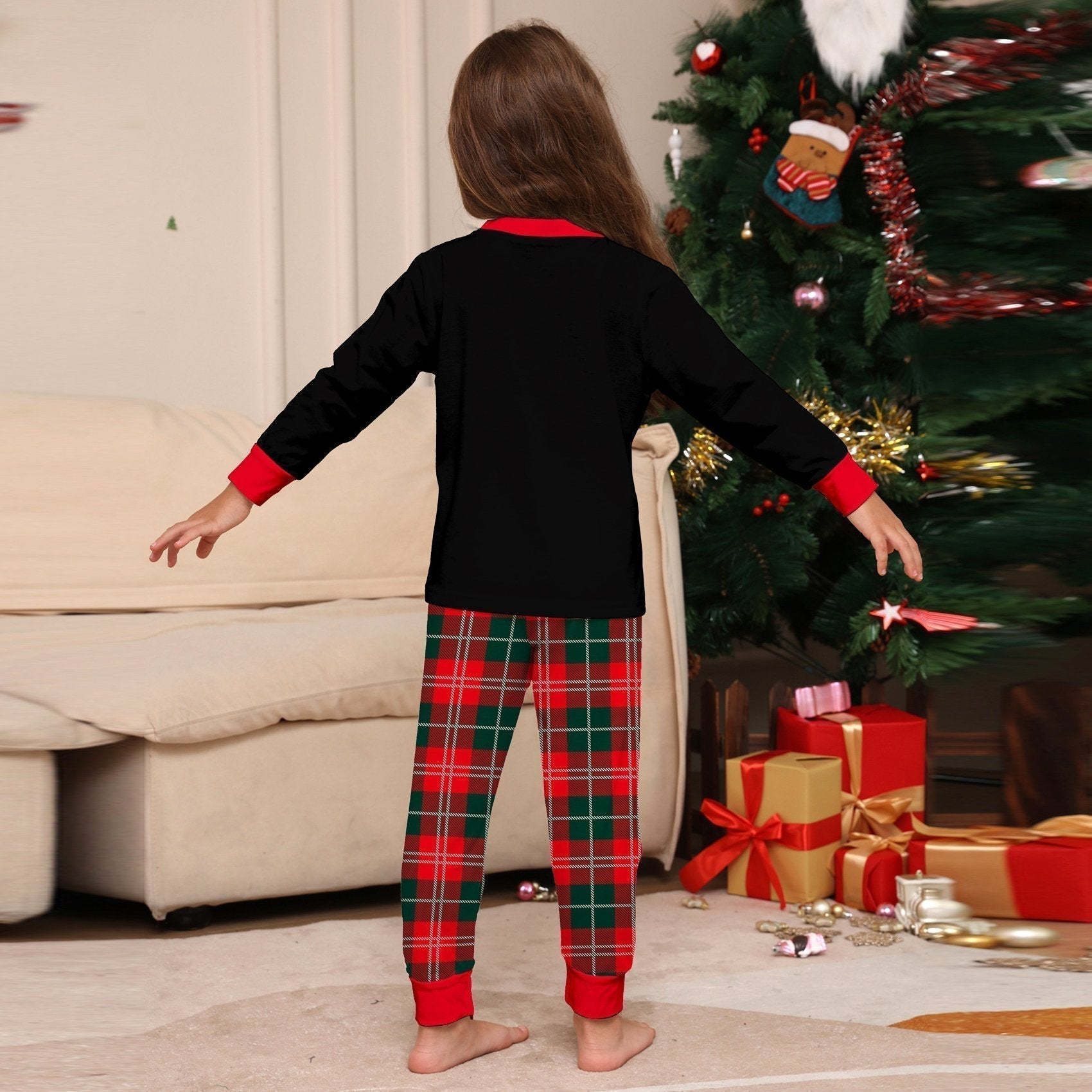 BuyFunny Christmas matching Family Couples Pajamas two Pieces Sets Christmas cake hat letter print Now Cheaper With 3 - 5 Days Ship - PajamasBuy