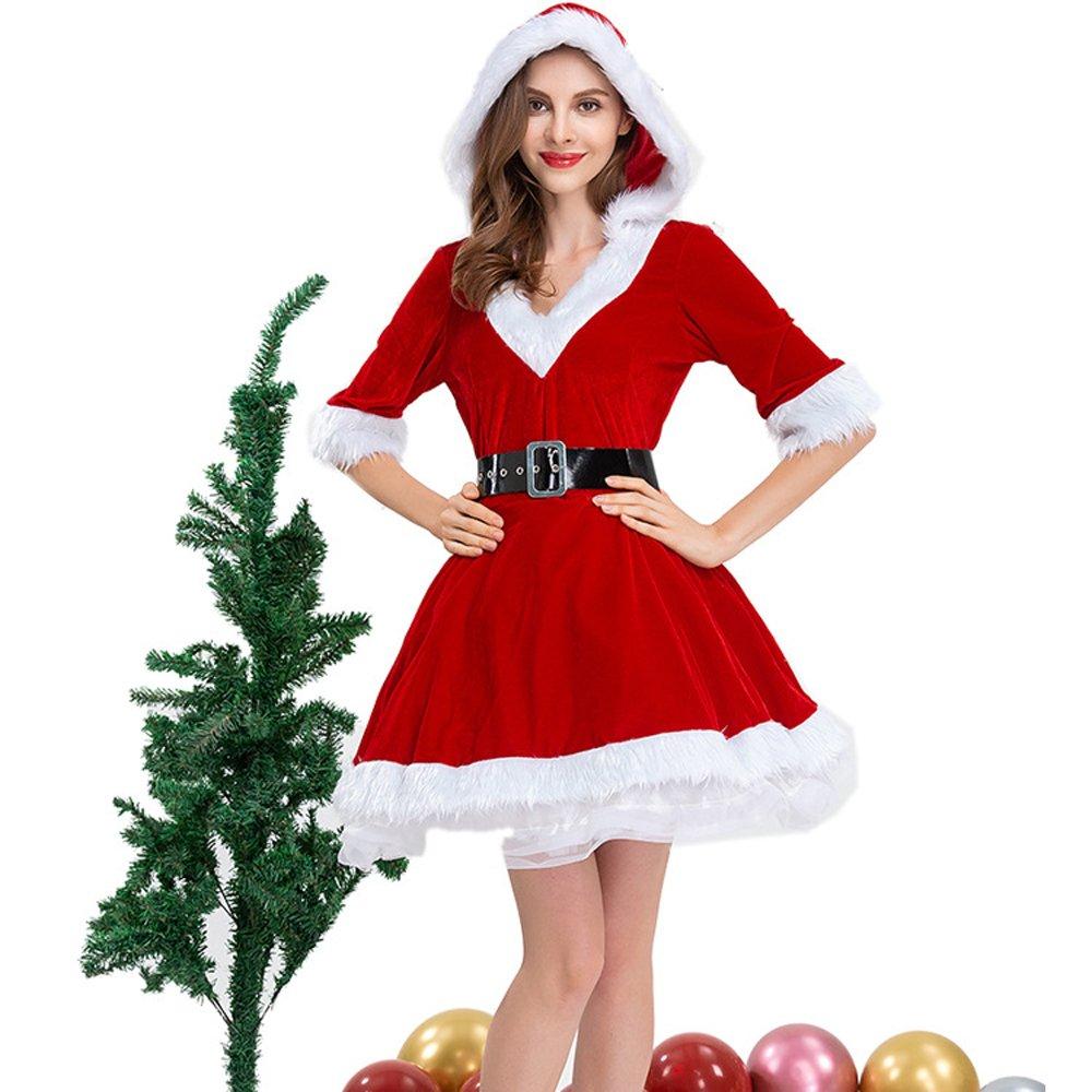 Christmas Costumes Christmas Eve  Stage Performance Dress for Adult Women - Ciclove