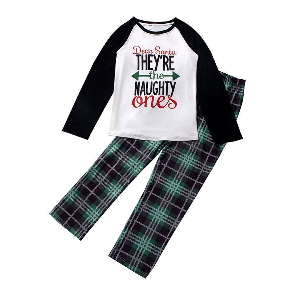 Christmas Family Matching Pajamas Print Long Sleeve Sleepwear Suit