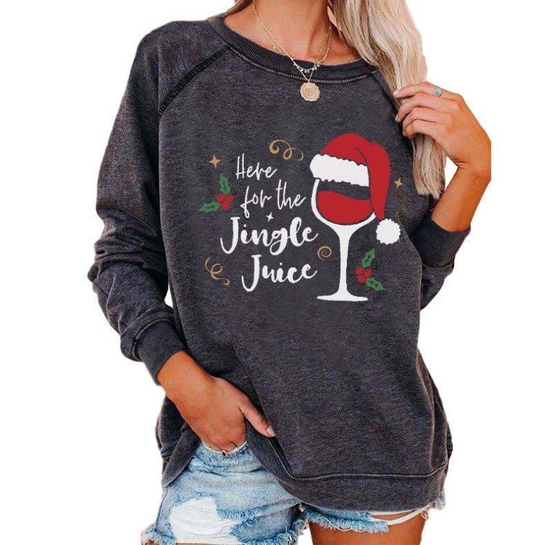 Christmas Round Neck Sweater Printing Truck Gift  Women Christmas Sweatshirt - Ciclove