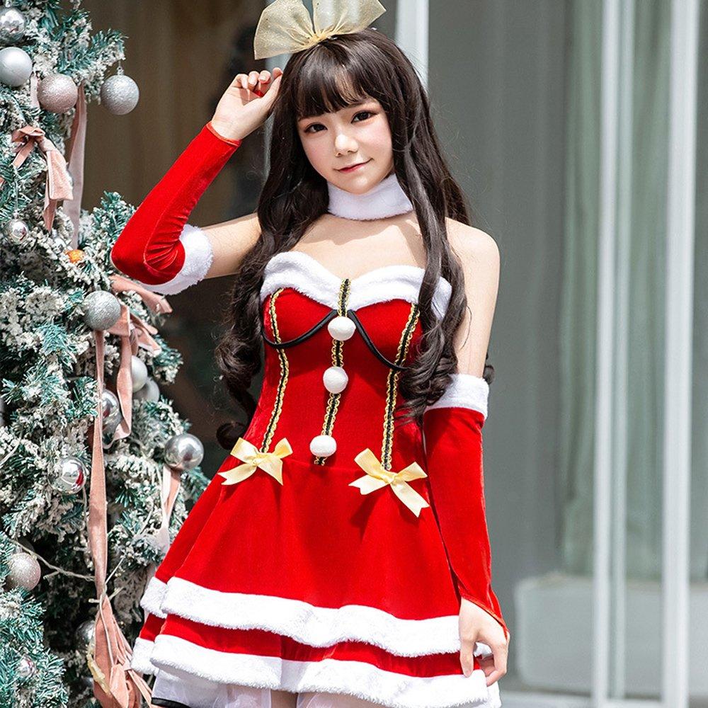 Christmas Costumes Sexy Santa Dress Suit for Adult Female - Ciclove