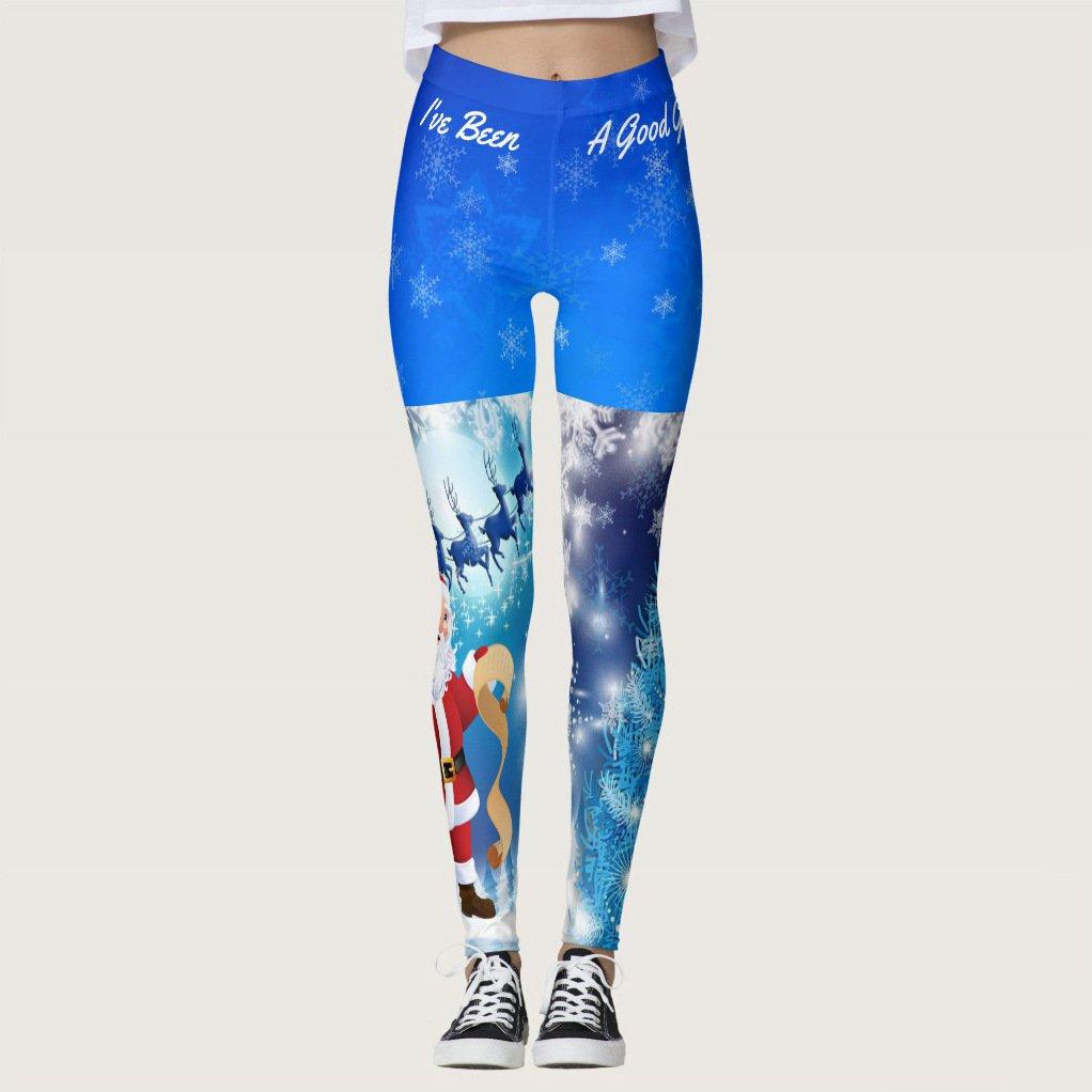 Christmas Pants Leggings Women's High Waisted Yoga Leggings - Ciclove