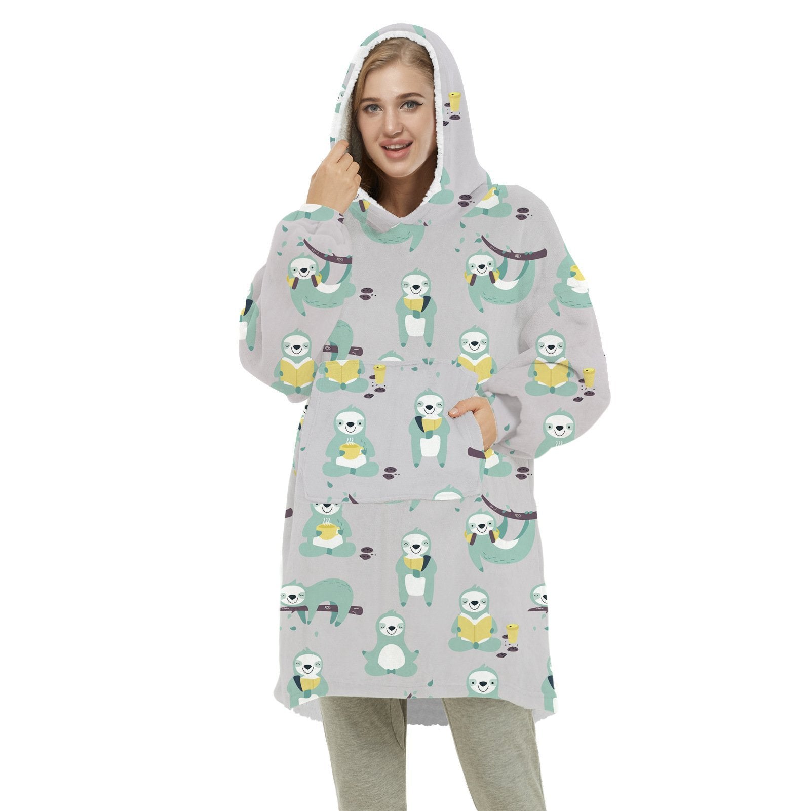 Family matching pajamas robes hoodie blanket Holiday Christmas Gifts - Ciclove