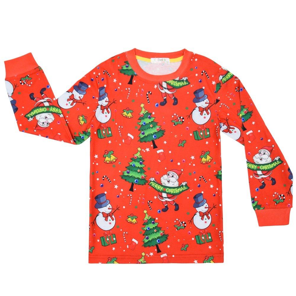 Christmas Children's Pajamas Long-sleeved Two-piece Suit - Ciclove