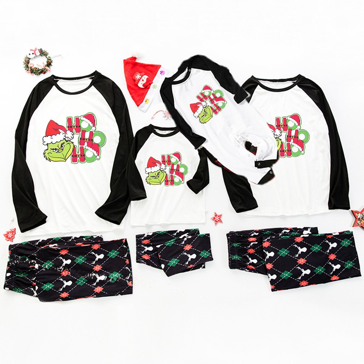 Family Matching Pajamas Christmas Two Pieces Printed Letter Sleepwear Set - Ciclove