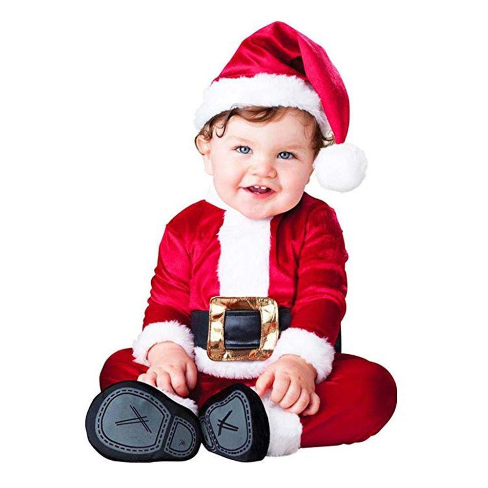 Christmas Baby Jumpsuit Santa Elf Elk Snowman Styling Costume Performance Costume - Ciclove