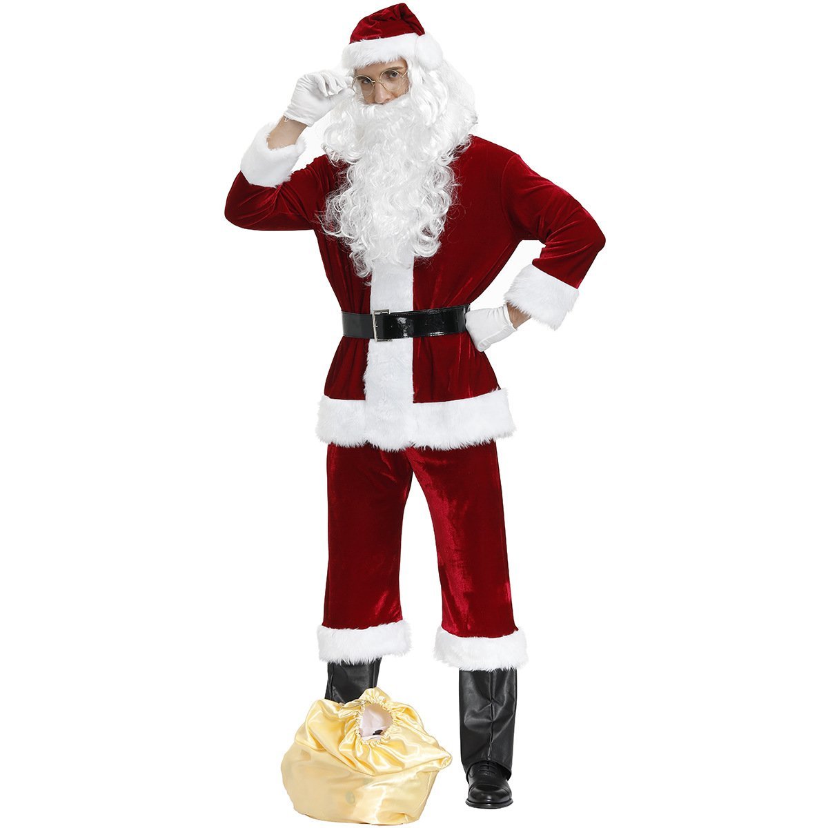 Christmas Costume Santa Claus Role-playing Suit Men - Ciclove