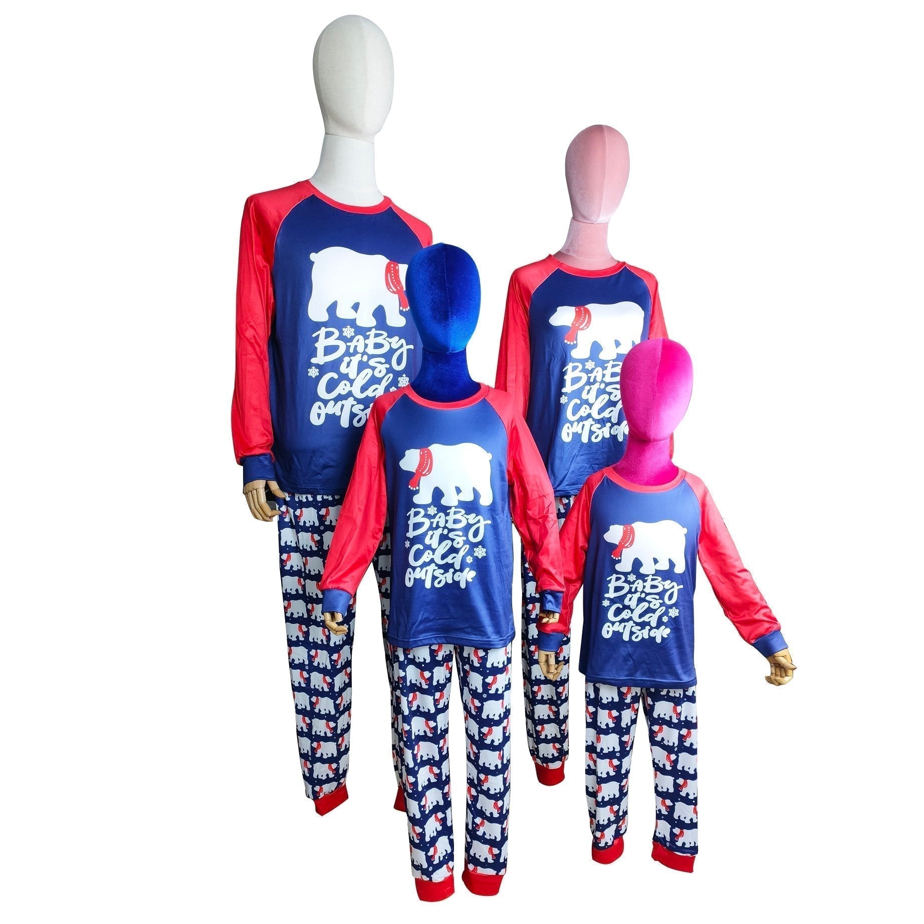 Loungewear Bear Print Christmas Family Couples Matching Pajamas Party Sets - ciclove