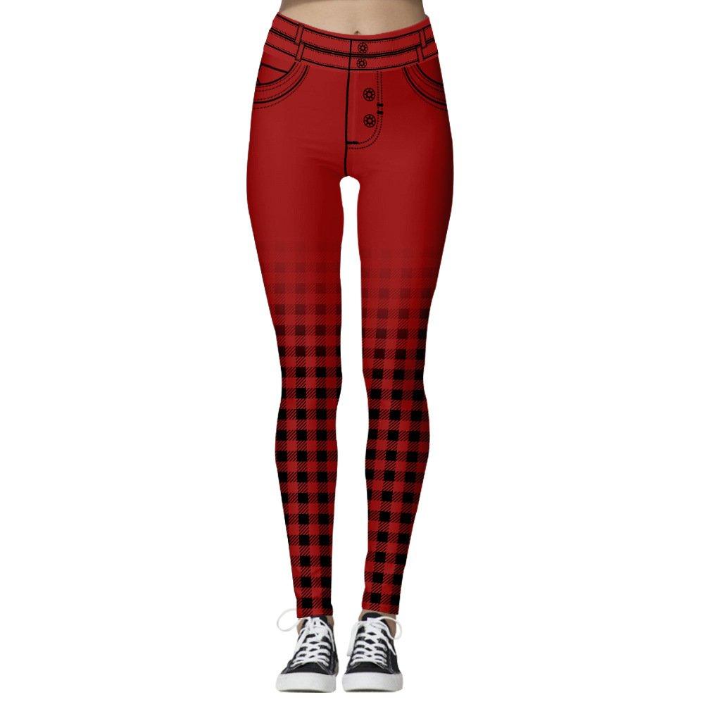 Christmas Pants Leggings Printed Cropped Pants Women - Ciclove