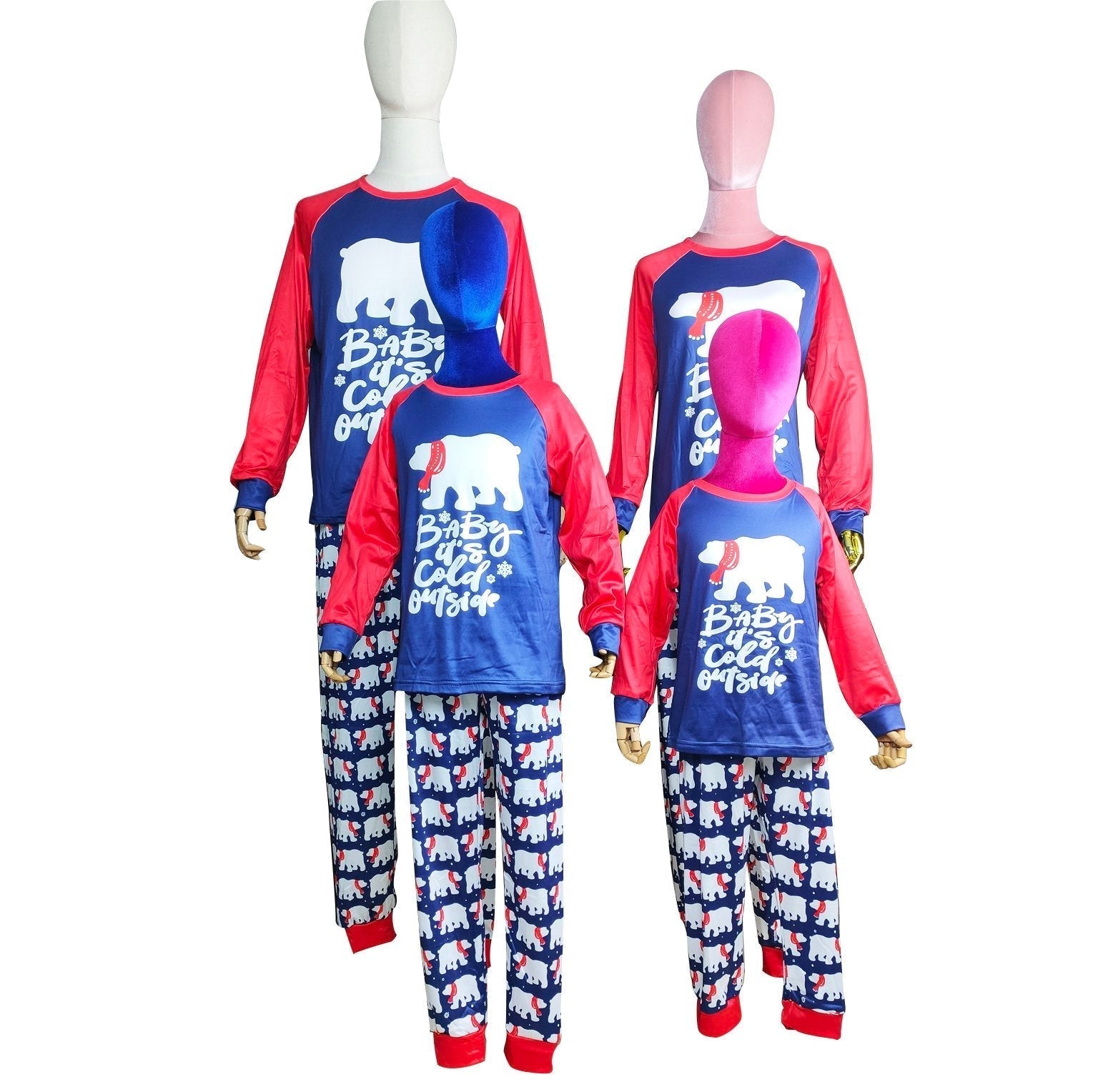 Loungewear Bear Print Christmas Family Couples Matching Pajamas Party Sets - ciclove