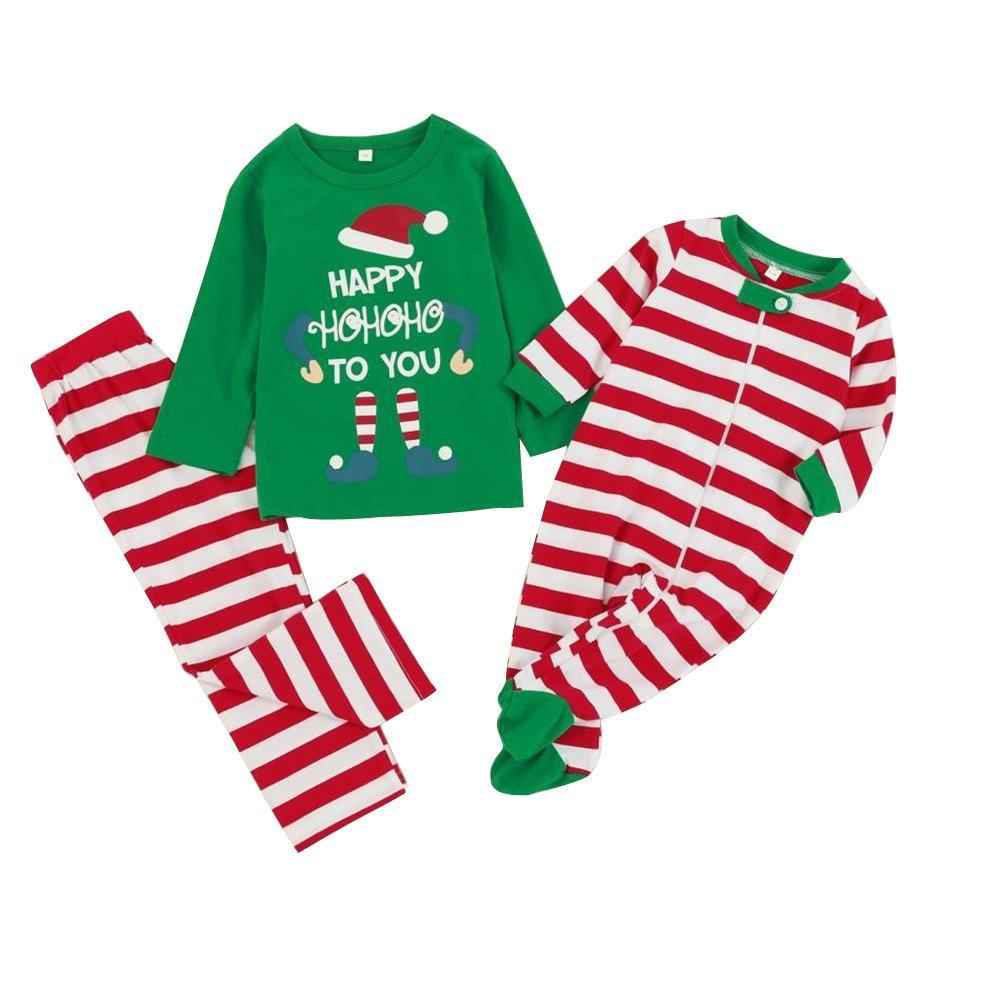 Christmas Family matching Pajamas Sets Santa Printed Clothing for Daddy Mom Bab Kids Gift 2022